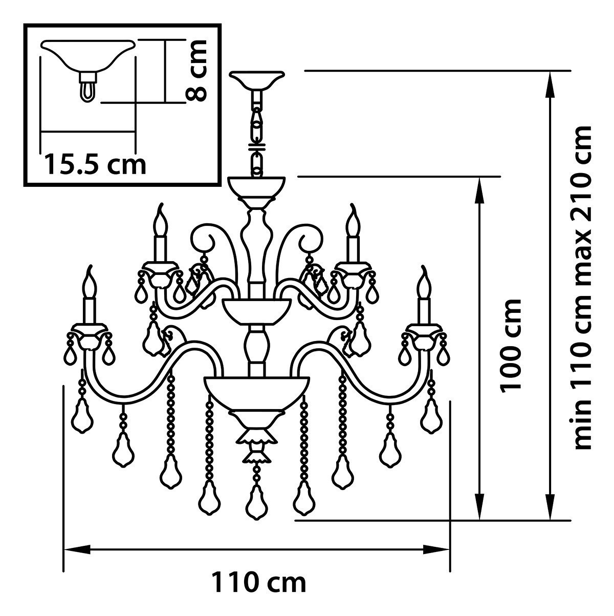 Lightstar (MD 300008-10+5) 3 КОР! Люстра LUSSO 15х60W E14 ХРОМ (в комплекте) Lightstar (MD 300008-10+5) 3 КОР! Люстра LUSSO 15х60W E14 ХРОМ (в комплекте)